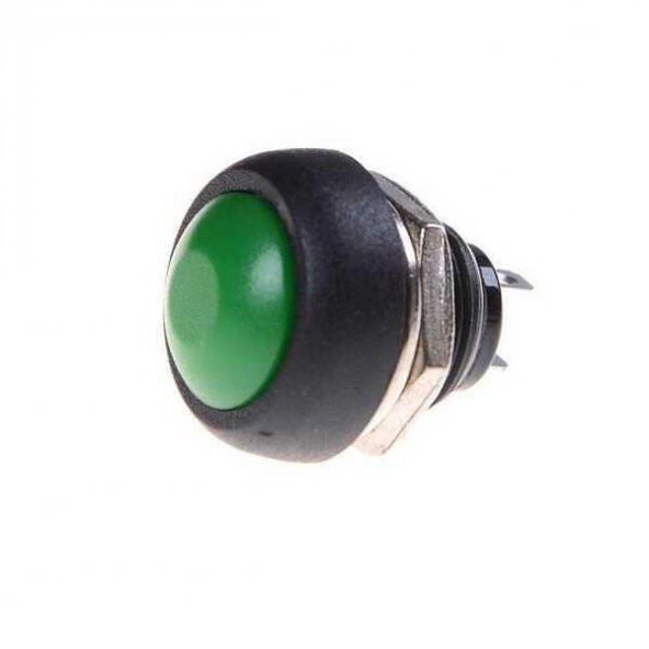 PBS33B 12mm Yuvarlak Push Buton Yeşil IC-184 ürün görseli 1