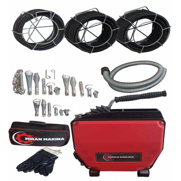 Miran Tıkalı Kanal Açma Makinesi 16-19-22 mm Full Set ürün görseli 1