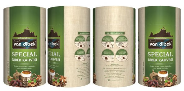 VAN DİBEK SPECİAL 500 gr  KAHVE ( FISTIK, FINDIK, BADEM VE HURMALI) ürün görseli 1