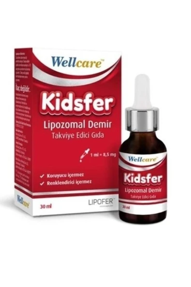Wellcare Kidsfer Lipozomal Demir Damla 30 Ml ürün görseli 1