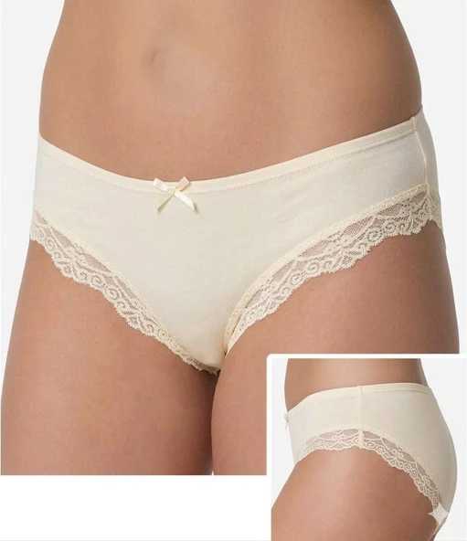 İmer Bayan Dantelli Modal Slip Bikini Külot 4236 - Resim 2