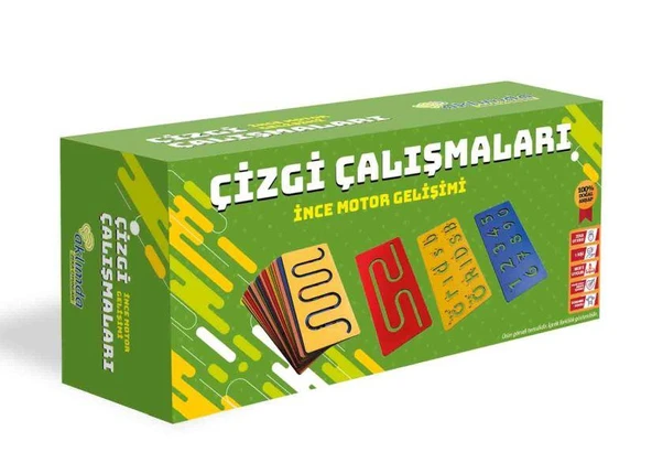 Çizgi Çalışmaları İnce Motor Gelişimi Ahşap ürün görseli 1