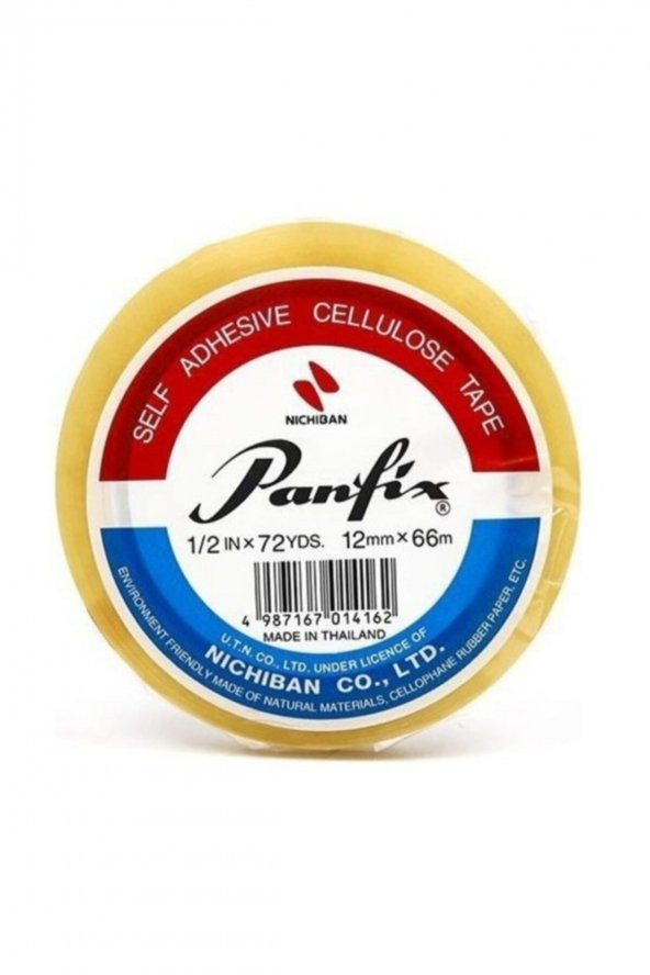 Panfix İnce Şeffaf Bant 12mmX66mt 12li ürün görseli 1