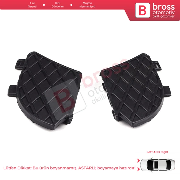 Mercedes E W210 E320 E430 E55 AMG 1999-2003 için Ön Tampon Alt Izgara Kapağı Sağ Sol A2108850253 153 ürün görseli 1
