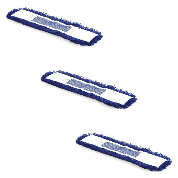Ekol Orlon Nemli Palet Tablet Toz Toplama Statik Mop - Mavi - 80 Cm. - 3 Adet ürün görseli 1