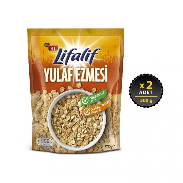Eti Lifalif Yulaf Ezmesi 500 g x 2 Adet ürün görseli 1