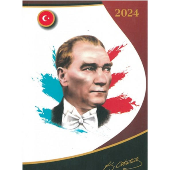 Özkan  2024 Atatürk  ajandası 17x24 ürün görseli 1