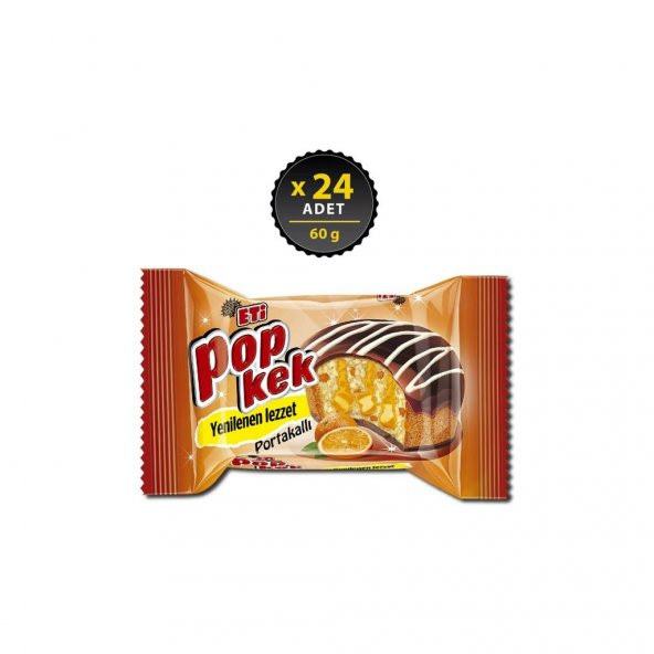 Eti Popkek Portakallı 60 g x 24 Adet ürün görseli 1