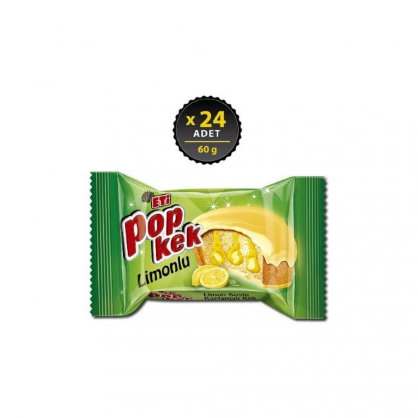 Eti Popkek Limonlu 60 g x 24 Adet ürün görseli 1