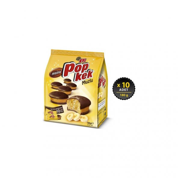 Eti Popkek Mini Muzlu 180 g x 10 Adet ürün görseli 1