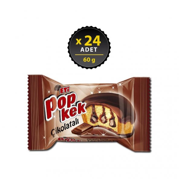 Eti Popkek Çikolatalı 60 g x 24 Adet ürün görseli 1