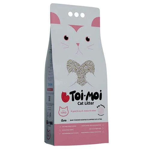 Toi Moi Natura Cream Bebek Pudralı Kokulu Topaklanan Kedi Kumu 10 Kg ürün görseli 1