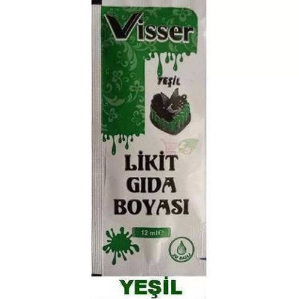 Visser Likit Gıda Boyası (12 ml) Yeşil ürün görseli 1