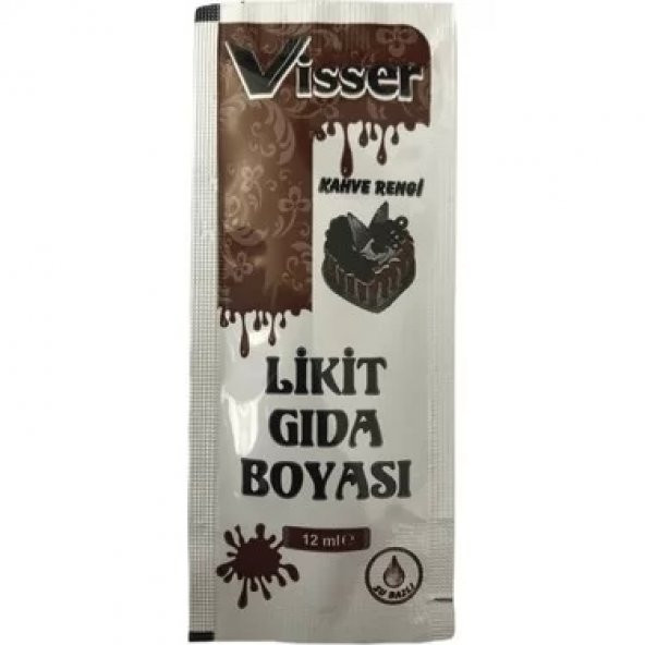 Visser Likit Gıda Boyası (12 ml) Kahverengi ürün görseli 1