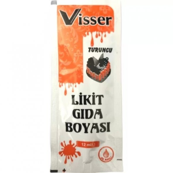Visser Likit Gıda Boyası (12 ml) Turuncu ürün görseli 1