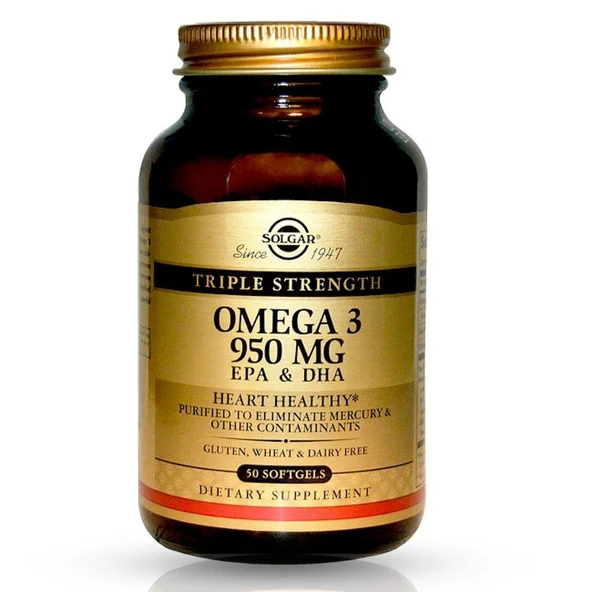 Solgar Omega-3 950 Mg 50 Kapsül ürün görseli 1