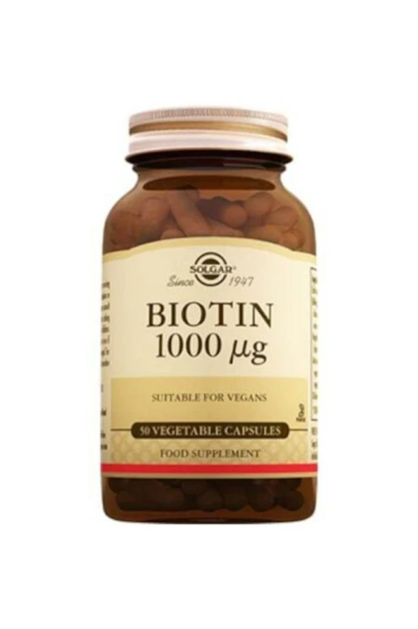 Solgar Biotin 1000 Mg 50 Kapsül ürün görseli 1