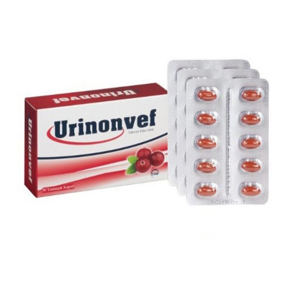 Urinonvef Cranberry Takviye Edici Gıda 30 Yumuşak Kapsül ürün görseli 1