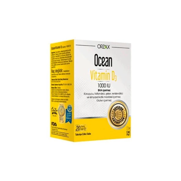 Ocean Vitamin D 3 1000 Iu 20 Ml Sprey ürün görseli 1