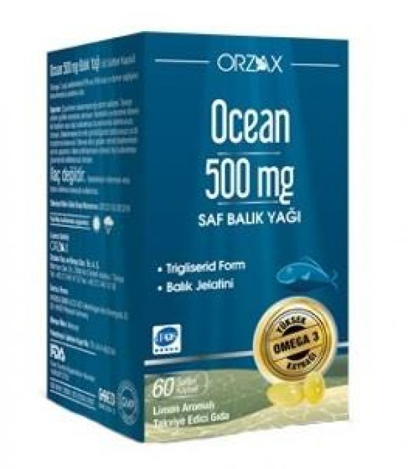 Ocean 500 Mg Omega 3 Balık Yağı 60 Kapsül ürün görseli 1
