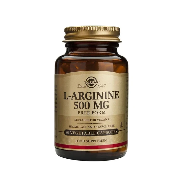 Solgar L-Arginine 500 Mg 50 Kapsül ürün görseli 1