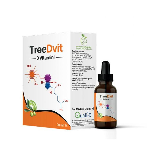 Treedvit (Vitamin D3) Damla 20 Ml ürün görseli 1