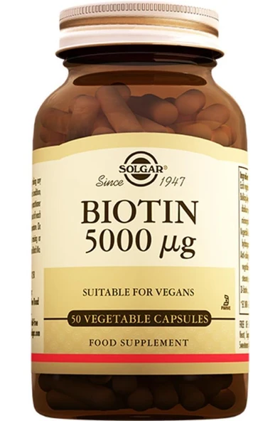 Solgar Biotin 5000 Mcg 50 Kapsül ürün görseli 1