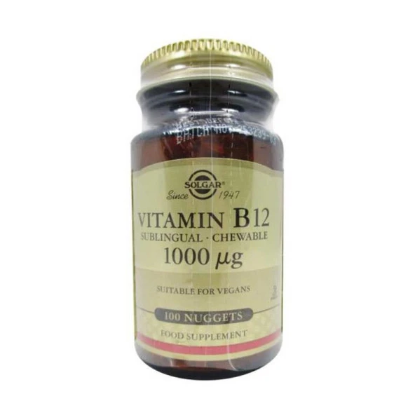 Solgar Vitamin B12 1000 Mcg  100 Dilaltı Tablet ürün görseli 1