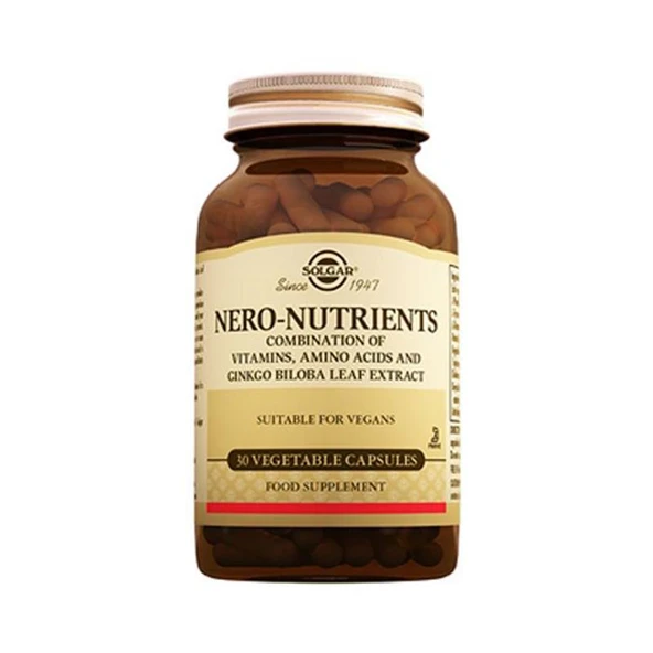 Solgar Nero Nutrıents 30 Kapsül ürün görseli 1