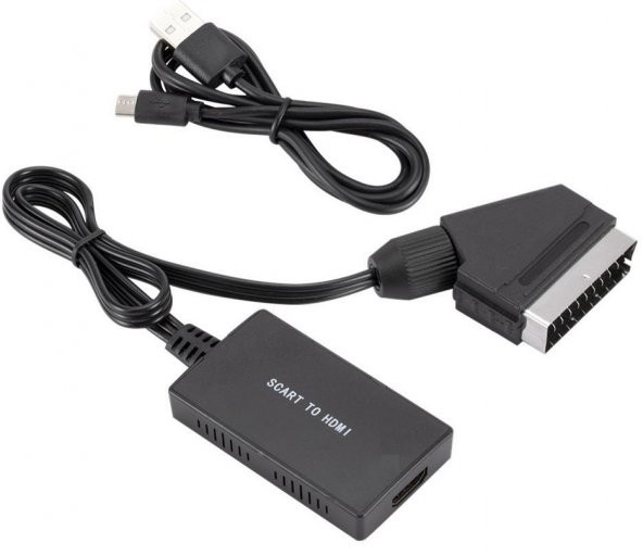 Scart To Hdmi 1080p AV Video Çevirici Dönüştürücü Adaptör ürün görseli 1