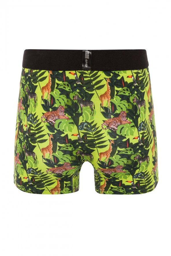 Farm Animals Tropical Desenli Boxer - Resim 2