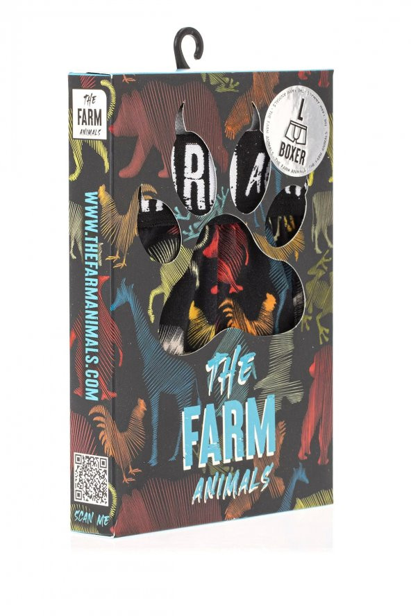 Farm Animals All Animals Desenli Boxer - Resim 4