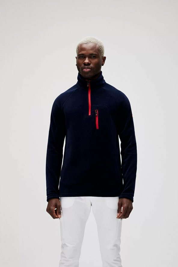 Erkek Lacivert Polar Husky Half Zıp Navy ürün görseli 1