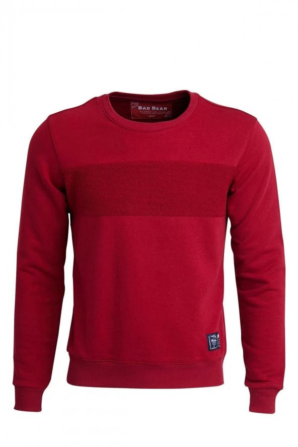 Erkek Bordo Sweatshırt Forward Maroon - Resim 5