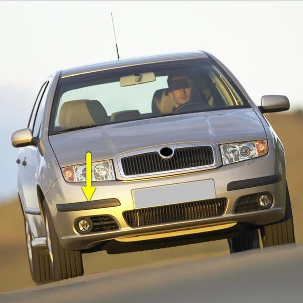 Skoda Fabia 1 2005-2008 Ön Tampon Sağ Köşe Bandı Çıtası 6Y0807718B ürün görseli 1