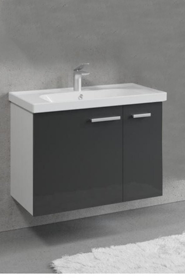 DENKO Terra 80 cm MDF Banyo Dolabı Alt Modülü ürün görseli 1