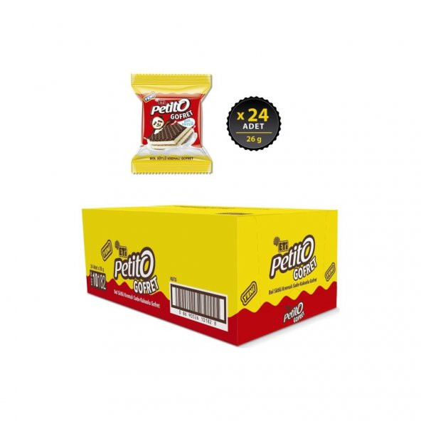 Eti Petito Gofret 26 g x 24 Adet ürün görseli 1