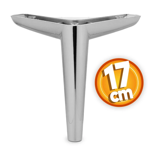 Piko Lüks Mobilya Kanepe Tv Ünitesi Konsol Koltuk Ayağı 17 Cm Parlak Krom Baza Ayakları ürün görseli 1
