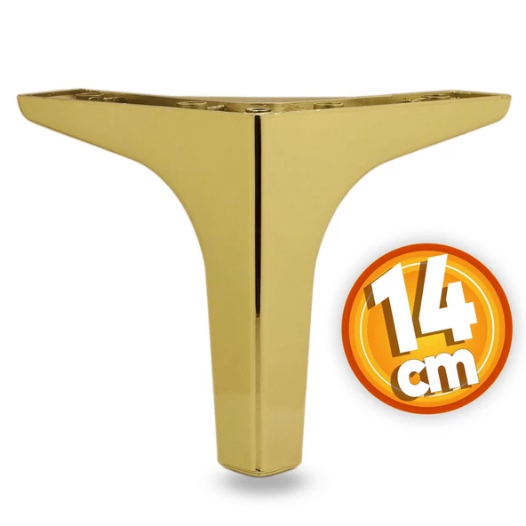 Sedef Lüks Mobilya Kanepe Sehpa Tv Ünitesi Koltuk Ayağı 14 Cm Gold Altın Baza Ayakları ürün görseli 1