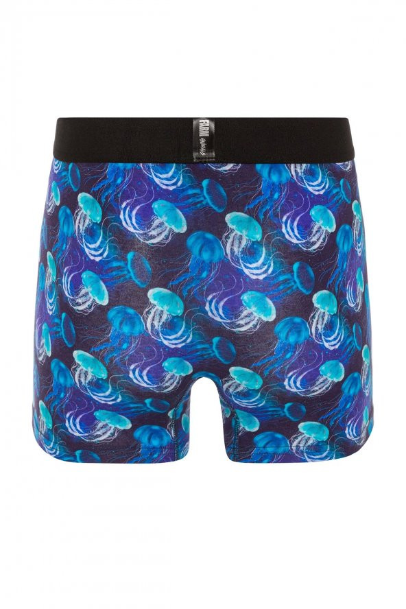 Farm Animals Jellyfish Desenli Boxer - Resim 2