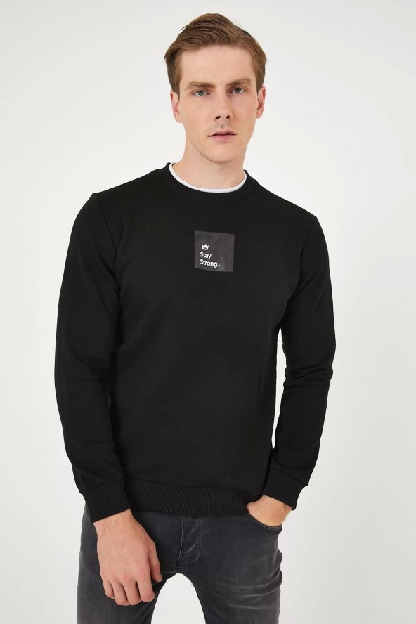 YAKA ETEK TASIRMALI SWEAT - Resim 2