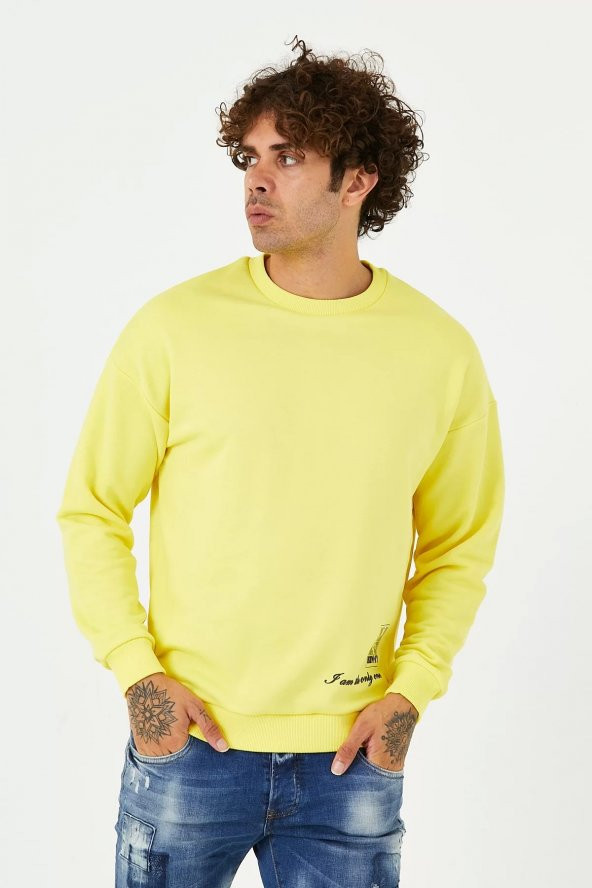BREEZY ADAM SIRT BASKILI SWEAT - Resim 3