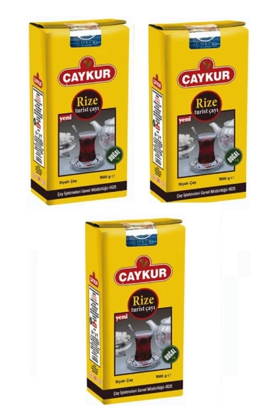 Çaykur Rize Turist 1 kg 3lü Paket Dökme Çay ürün görseli 1