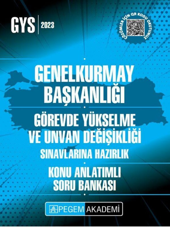 2023 GYS Genelkurmay Başkanlığı Konu Anlatımlı Soru Bankası Pegem Yayınları ürün görseli 1
