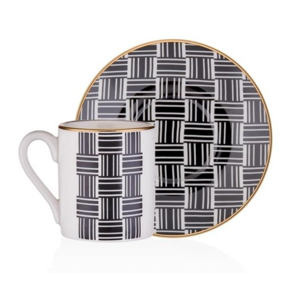 Gordion M00749 6 lı Kahve Fincan Takımı Monochrome V3 ürün görseli 1