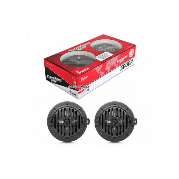 SEGER 12V. SÜPERSONİK-SÜPERTON MİNİBÜS KORNA SETİ, HELLA TİP, No: 70EO12.000.02K, EAN: 8698520204019 ürün görseli 1