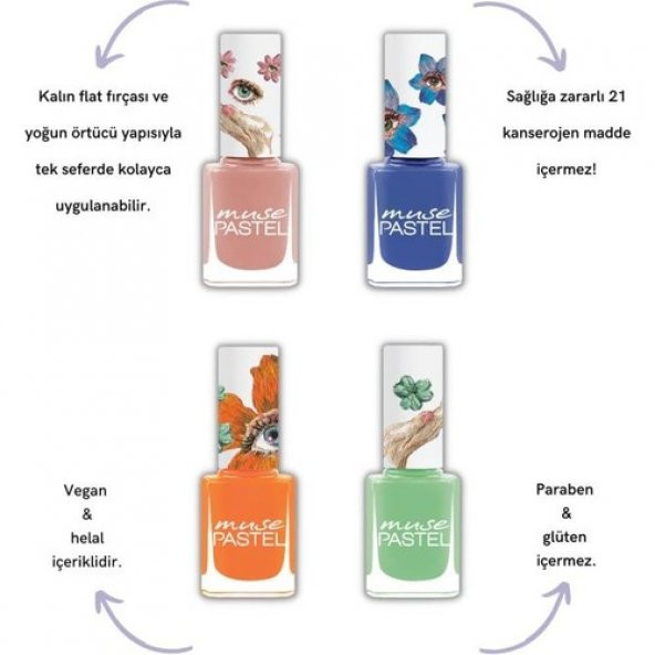 Pastel Oje Set Rana BALCA(328-339-367-368) ürün görseli 1