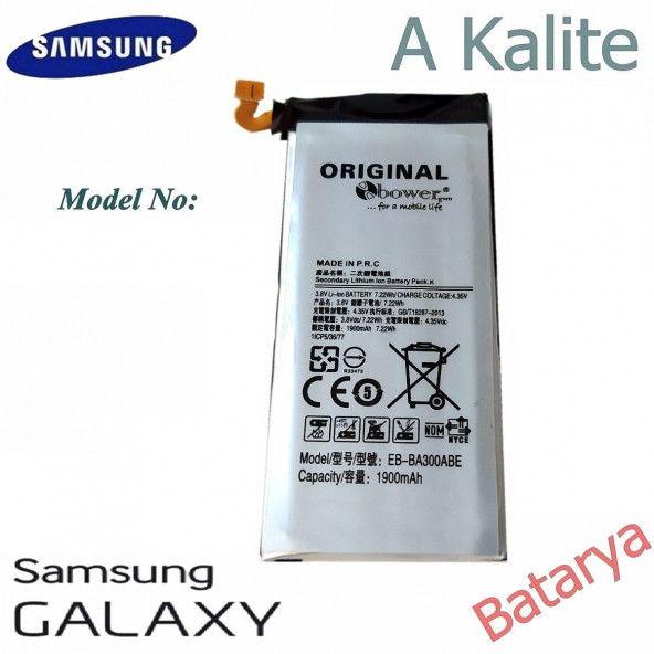 Samsung Galaxy A3 Batarya Eb-Ba300Abe Batarya 1900Mah ürün görseli 1