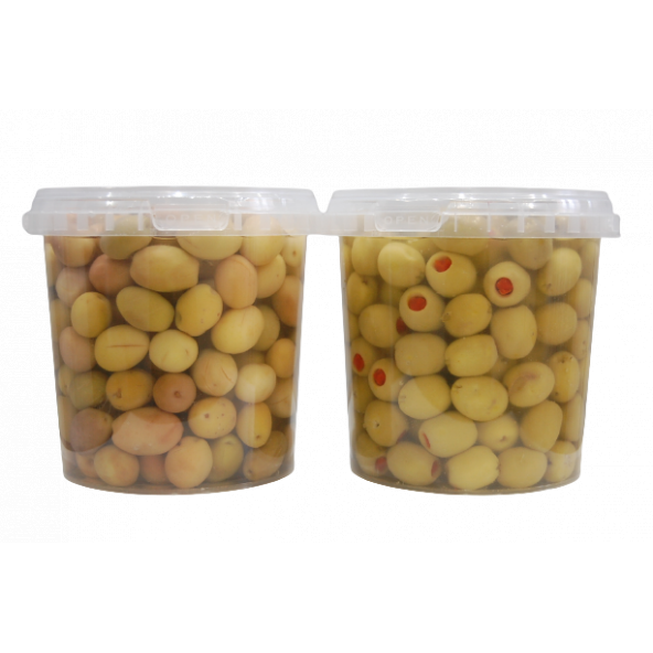 Sadıcım Biberli 650 Gr + Çizik 650 gr Yeşil Zeytin Pet Kavanoz ürün görseli 1