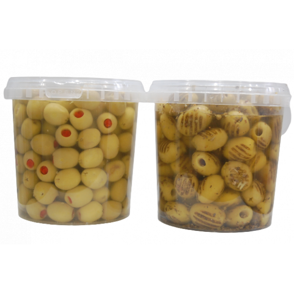 Sadıcım Biberli 650 Gr + Izgara 600 Gr Yeşil Zeytin Pet Kavanoz ürün görseli 1